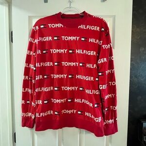 NWOT Tommy Hilfiger Red Crewneck Sweater